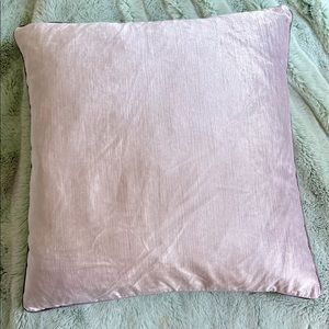 Anthropologie Blush Pink Velvet Pillow